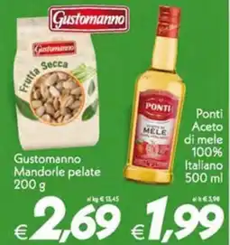 Iper Super Conveniente Gustomanno Mandorle pelate offerta