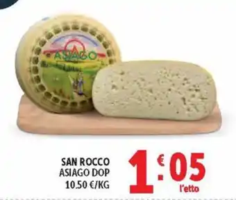 Deco Supermercati SAN ROCCO ASIAGO DOP offerta
