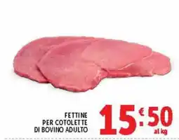 Deco Supermercati Fettine per cotolette di bovino adulto offerta