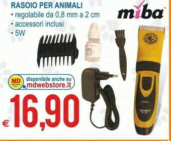 MD Discount Miba rasoio per animali offerta