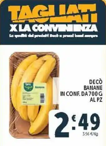Deco Supermercati DECÒ BANANE offerta