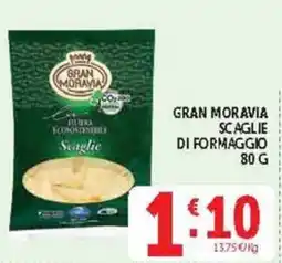 Deco Supermercati Gran Moravia Scaglie di Formaggio offerta