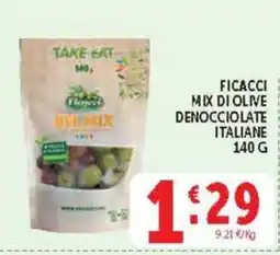 Deco Supermercati Ficacci Mix di olive denocciolate italiane offerta