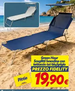 Iper Super Conveniente Scogliitti brandina con tettuccio txt blu/grigio offerta