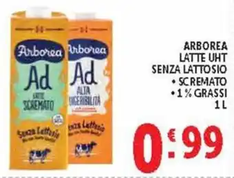Deco Supermercati Arborea Latte UHT Senza Lattosio offerta