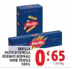 Deco Supermercati Barilla Pasta di Semola offerta
