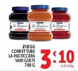 Deco Supermercati ZUEGG CONFETTURE LA PASTICCERA offerta