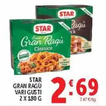 Deco Supermercati STAR Gran Ragù Classico offerta