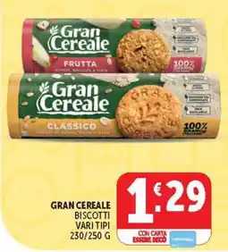 Deco Supermercati Gran Cereale Biscotti offerta