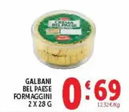 Deco Supermercati GALBANI BEL PAESE FORMAGGINI offerta