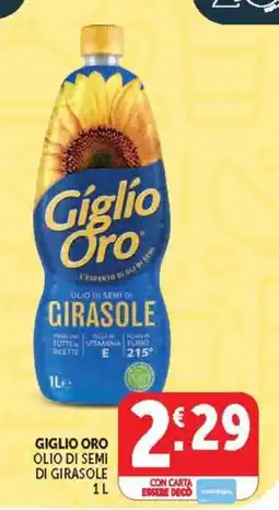 Deco Supermercati Giglio Oro Olio di semi di girasole offerta