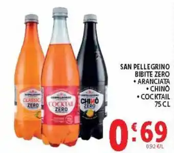 Deco Supermercati San Pellegrino Bibite Zero offerta