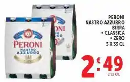 Deco Supermercati PERONI NASTRO AZZURRO BIRRA offerta