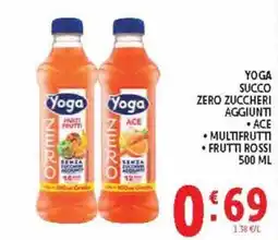 Deco Supermercati Yoga Succo Zero Zuccheri Aggiunti offerta