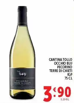 Deco Supermercati Cantina Tollo Occhio Blu Pecorino Terre di Chieti offerta