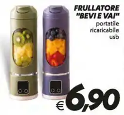 Iper Super Conveniente FRULLATORE "BEVI E VAI" offerta