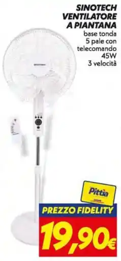 Iper Super Conveniente SINOTECH VENTILATORE A PIANTANA offerta