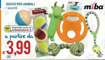 MD Discount Miba giochi per animali offerta