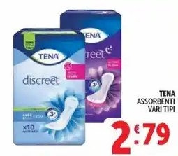 Deco Supermercati TENA ASSORBENTI VARI TIPI offerta