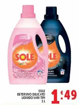 Deco Supermercati SOLE DETERSIVO DELICATO LIQUIDO offerta