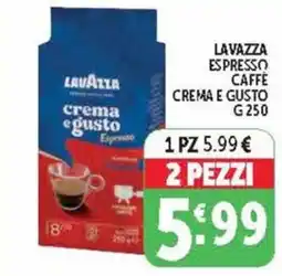 Deco Supermercati LAVAZZA ESPRESSO CAFFE CREMA E GUSTO offerta