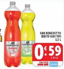 Deco Supermercati San Benedetto Bibite Vari Tipi offerta