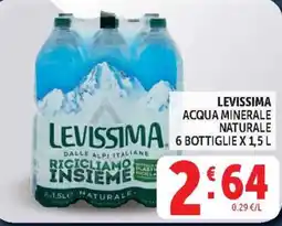 Deco Supermercati Levissima Acqua Minerale Naturale offerta