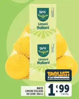 Deco Supermercati Decò Limoni Italiani offerta