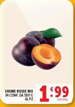 Deco Supermercati Susine Rosse Bio offerta
