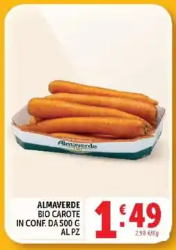 Deco Supermercati Almaverde bio carote offerta
