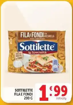 Deco Supermercati Sottilette FILA E FONDI offerta