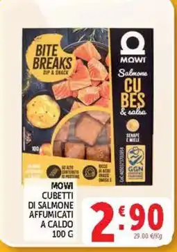 Deco Supermercati MOWI Cubetti di Salmone Affumicati a Caldo offerta