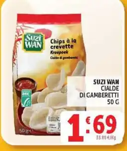 Deco Supermercati SUZI WAN CIALDE DI GAMBERETTI offerta