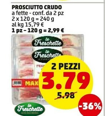 PENNY Prosciutto crudo offerta