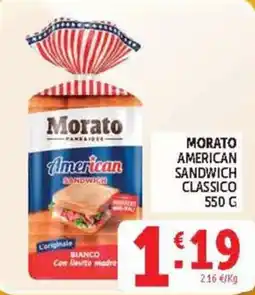 Deco Supermercati Morato American Sandwich Classico offerta