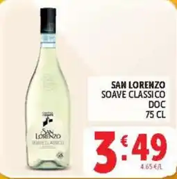 Deco Supermercati San Lorenzo Soave Classico DOC offerta
