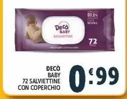 Deco Supermercati Decò baby salviettine offerta