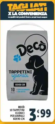 Deco Supermercati Decò Tappetini igienici offerta