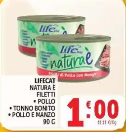 Deco Supermercati LIFECAT natura e filetti offerta