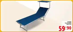 Deco Supermercati LETTINO IN ALLUMINIO BASIC BLU offerta