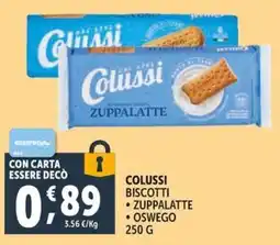 Deco Supermercati Colussi Biscotti Zuppalatte offerta