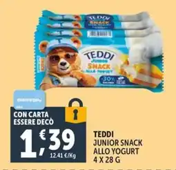 Deco Supermercati TEDDI JUNIOR SNACK ALLO YOGURT offerta