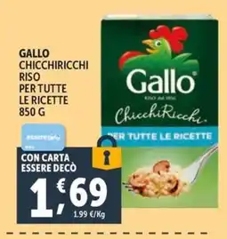 Deco Supermercati Gallo Chicchiricchi Riso offerta