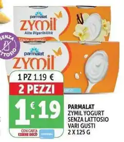 Deco Market Parmalat Zymil Yogurt Senza Lattosio offerta