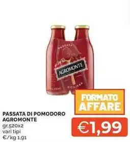 Mercatò Passata di pomodoro Agromonte offerta
