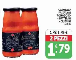 Deco Superstore GAROFALO PASSATA DI POMODORO DATTERINI CILIEGINI offerta