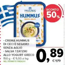 Todis Pavlakis Hummus Senza Aglio offerta