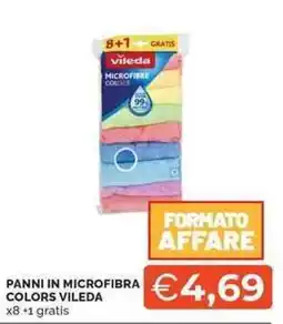 Mercatò PANNI IN MICROFIBRA COLORS VILEDA offerta