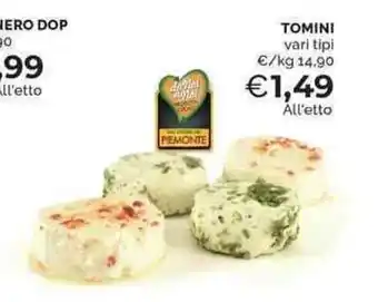 Mercatò Tomini vari tipi offerta