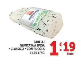Deco Market SABELLI GIUNCATA A SPIGA offerta